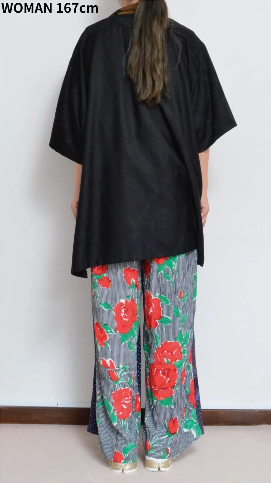 OPEN COLLAR SH_BLK PAISLEY