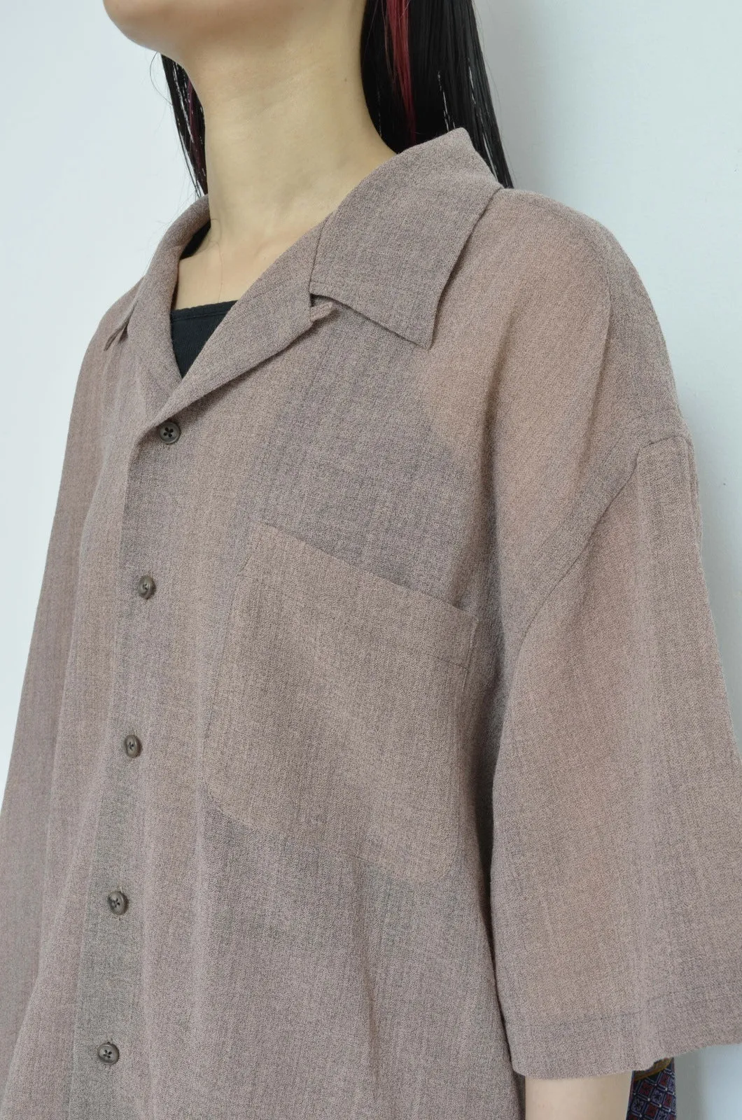 OPEN COLLAR SH_DULL PINK