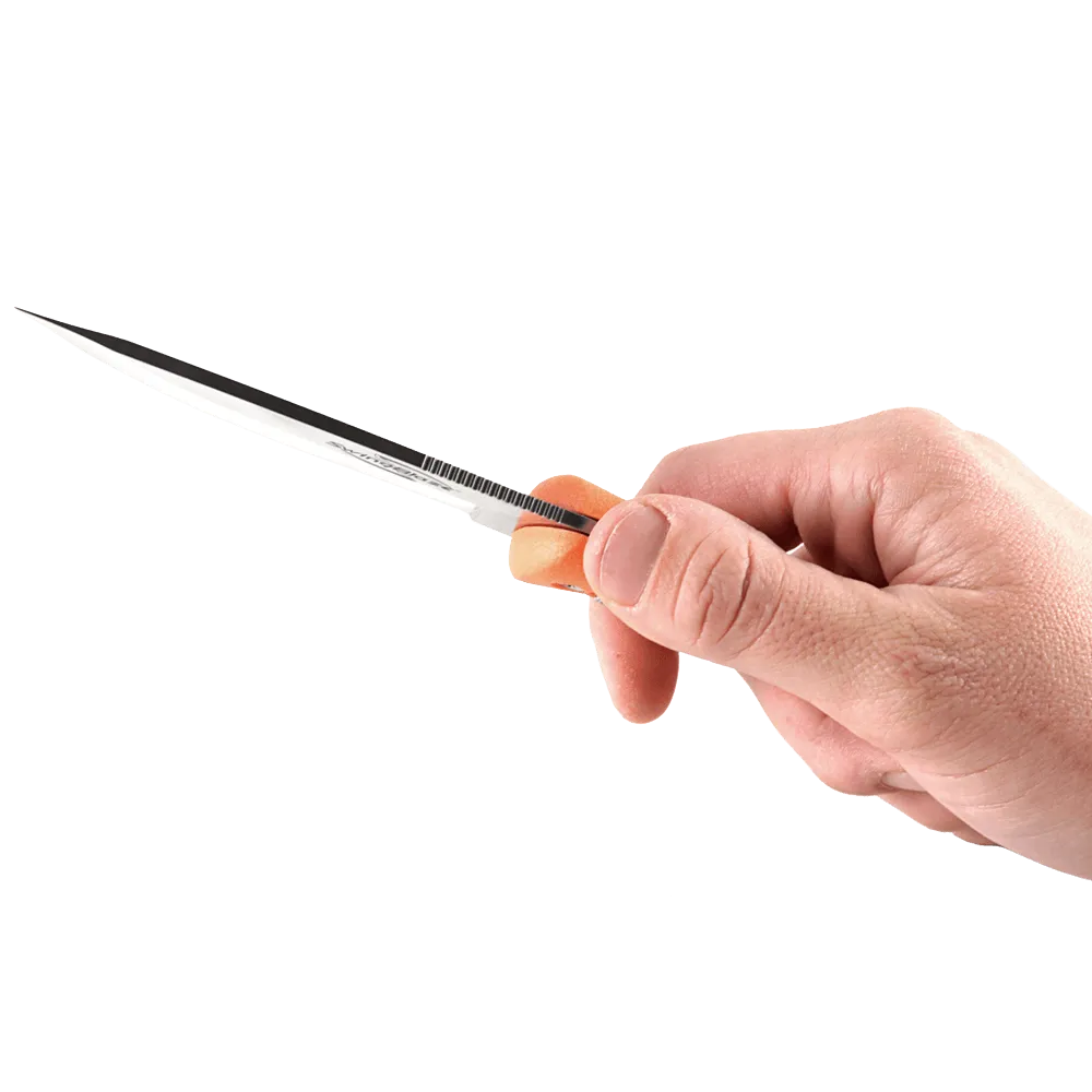 Outdoor Edge Swing Blaze Skinning Gutting Knife With Orange Rubberized Kraton Handle