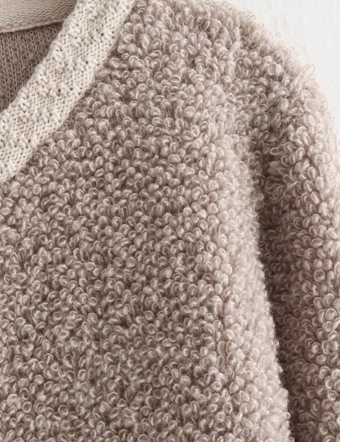 Perbai Womens Fuzzy Fleece Jacket Button Down Shacket Casual Sherpa Coat Warm Outwear