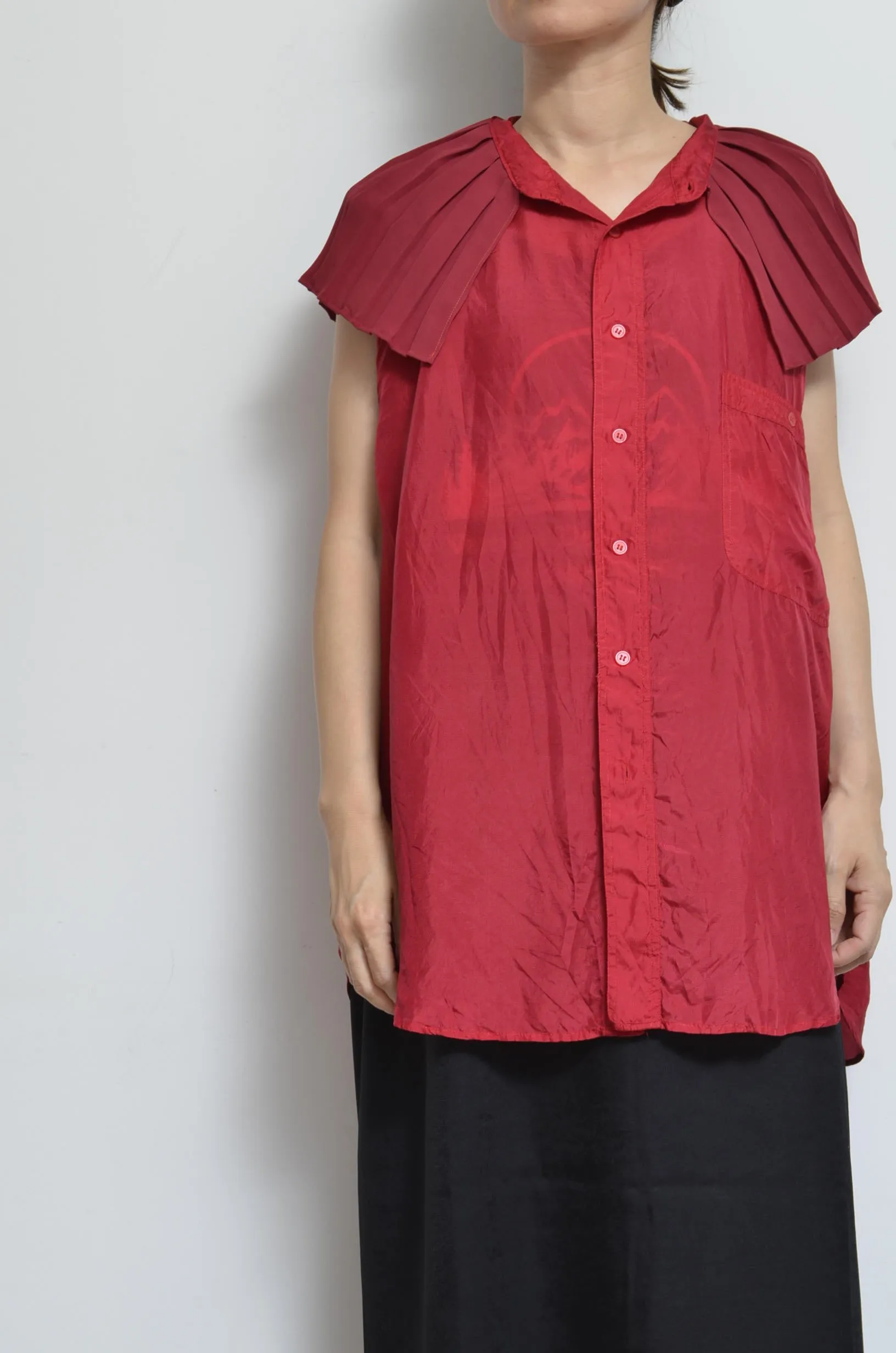 PLEATED COLLAR SH_D
