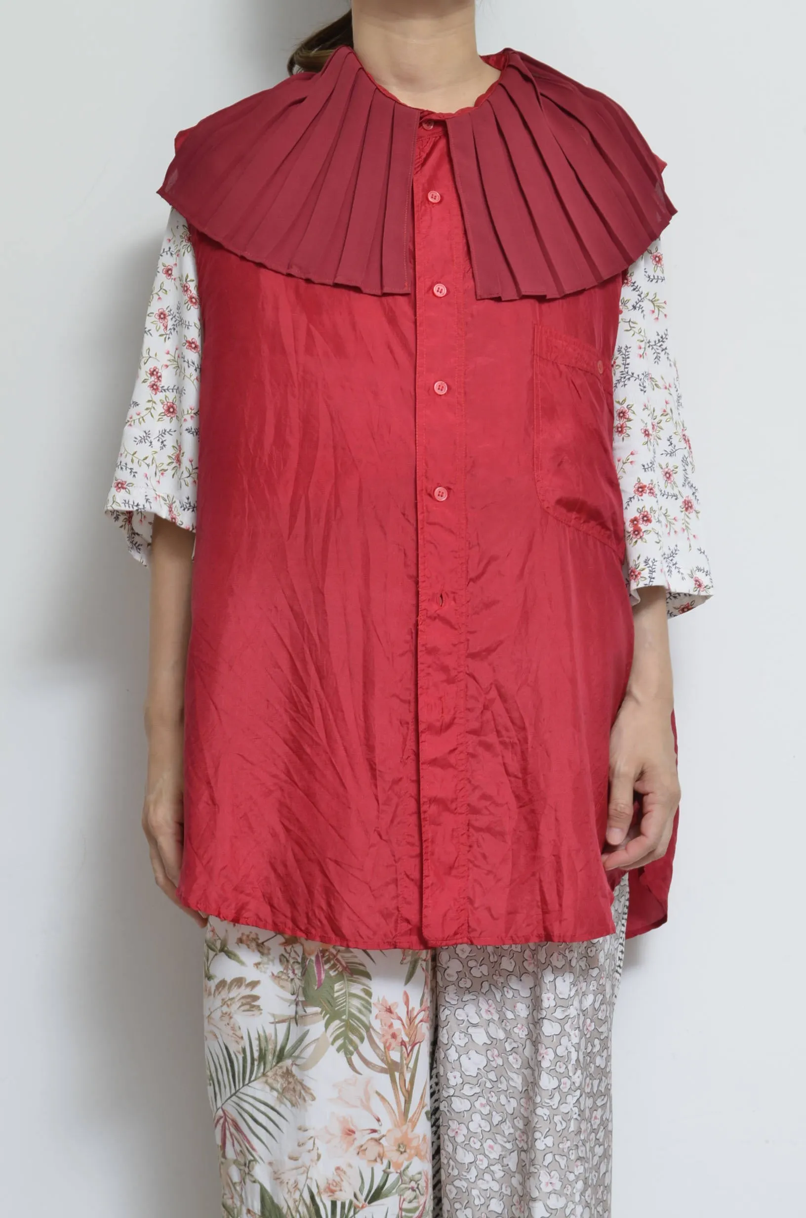 PLEATED COLLAR SH_D