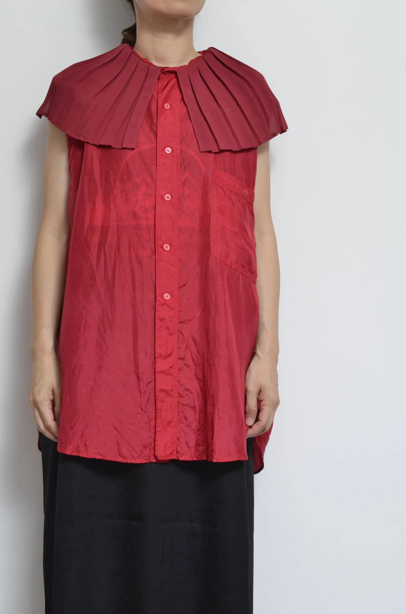 PLEATED COLLAR SH_D