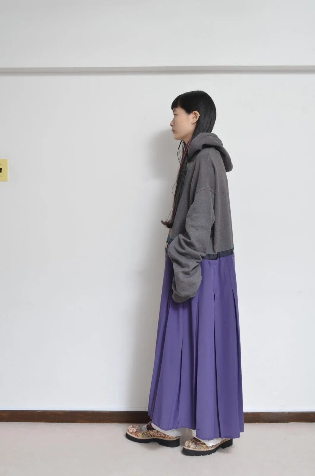 PLEATED SWEAT SH OP _ B