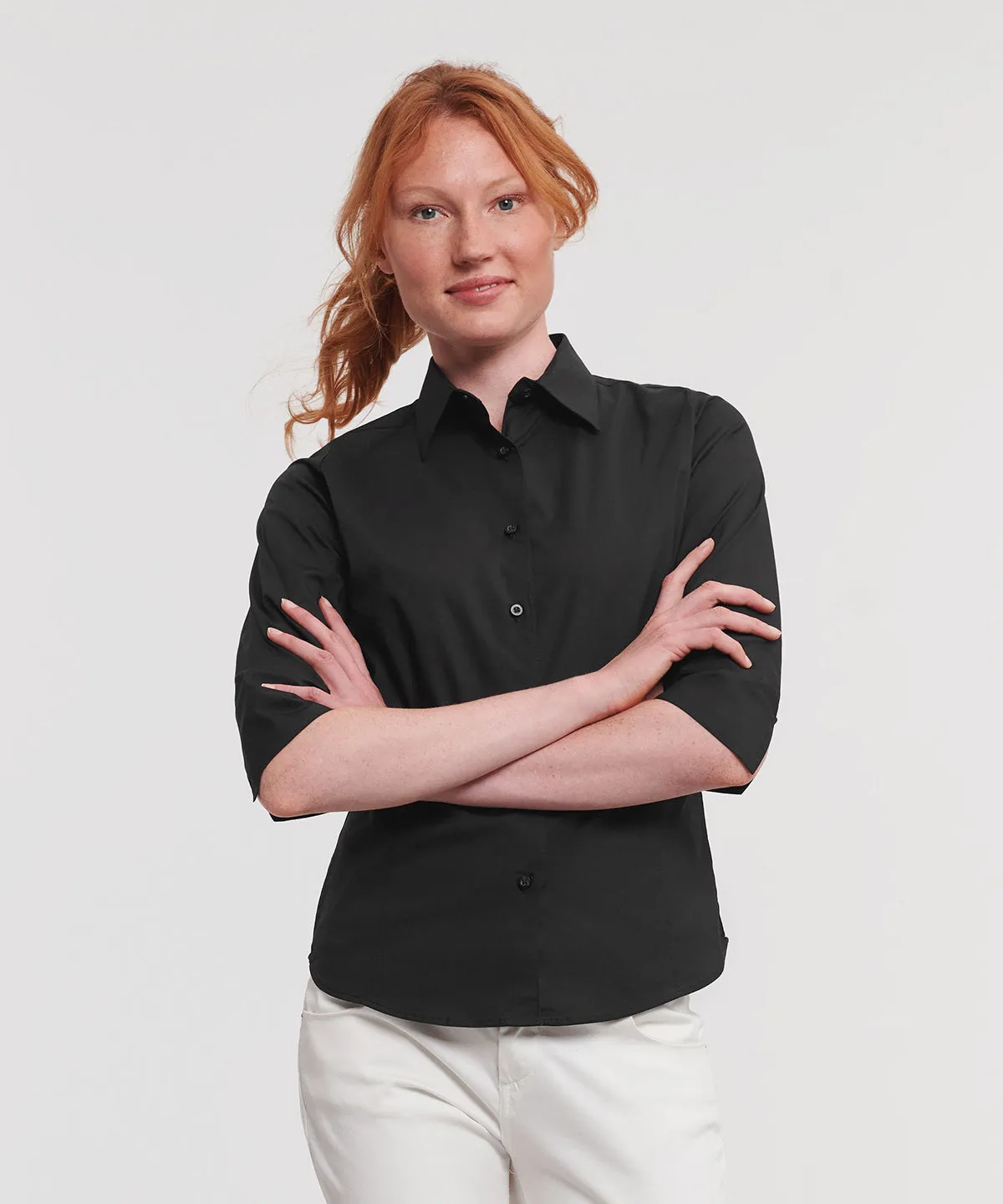 Port - Women's ¾ sleeve easycare fitted shirt