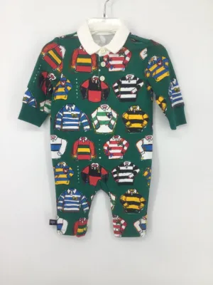 Rowing Blazers Child Size 3-6 Months Green Print Outfit - boys