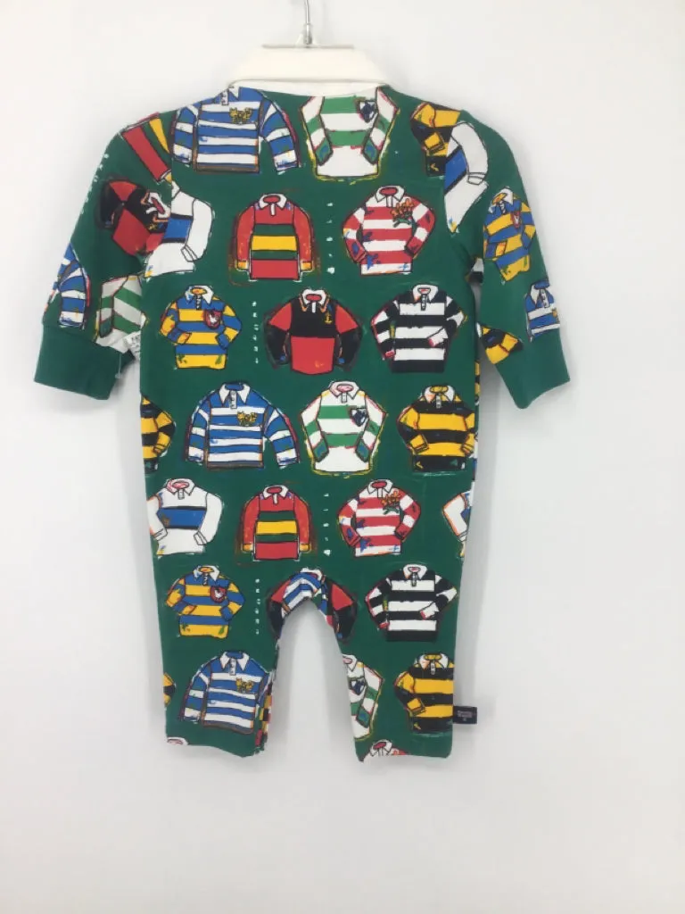Rowing Blazers Child Size 3-6 Months Green Print Outfit - boys