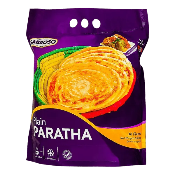 SABROSO PLAIN PARATHA 30PC 2400GM