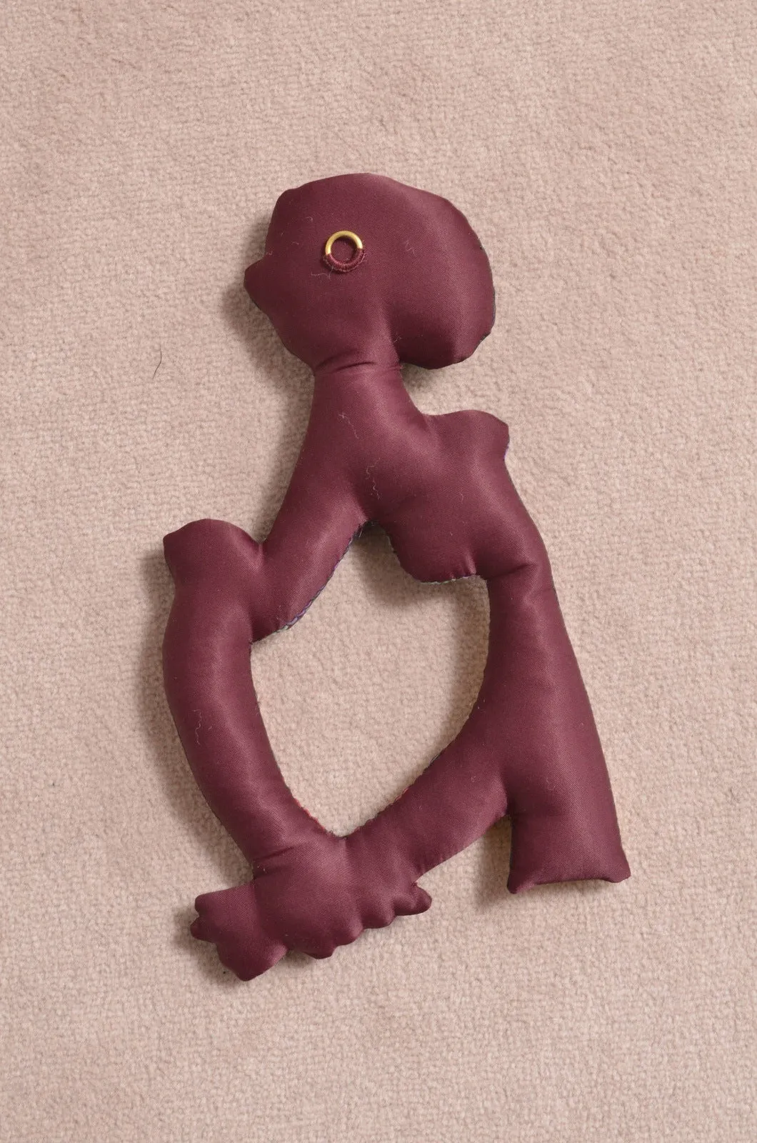 SCARF CUSHION FLAME/PICASSO_BORDEAUX