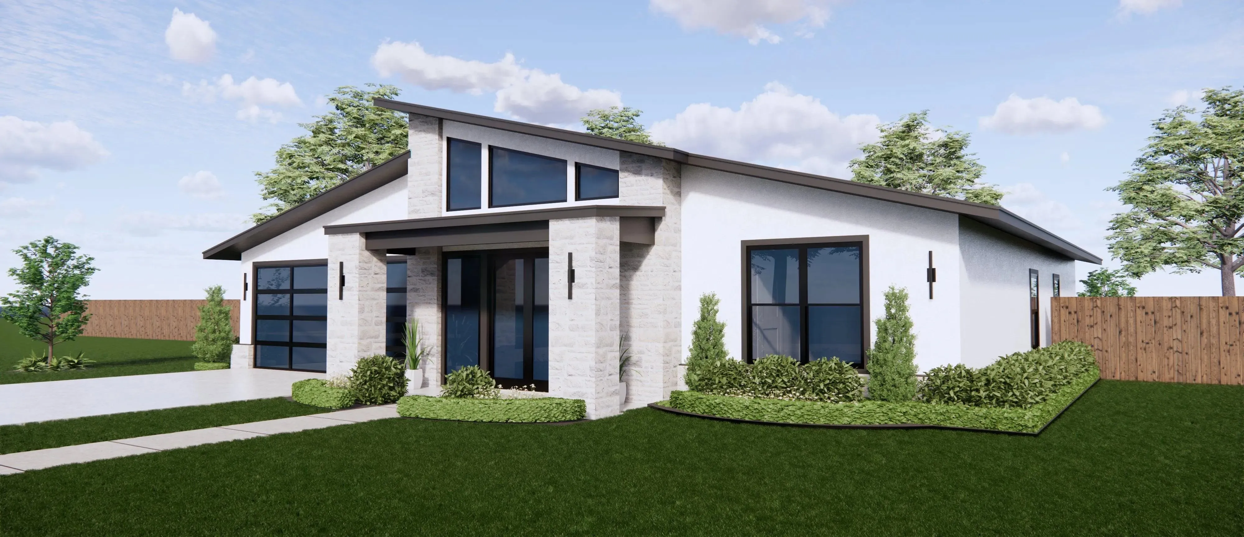 Stylish 4-Bedroom Home with Vaulted Ceilings and Inviting Outdoor Spaces