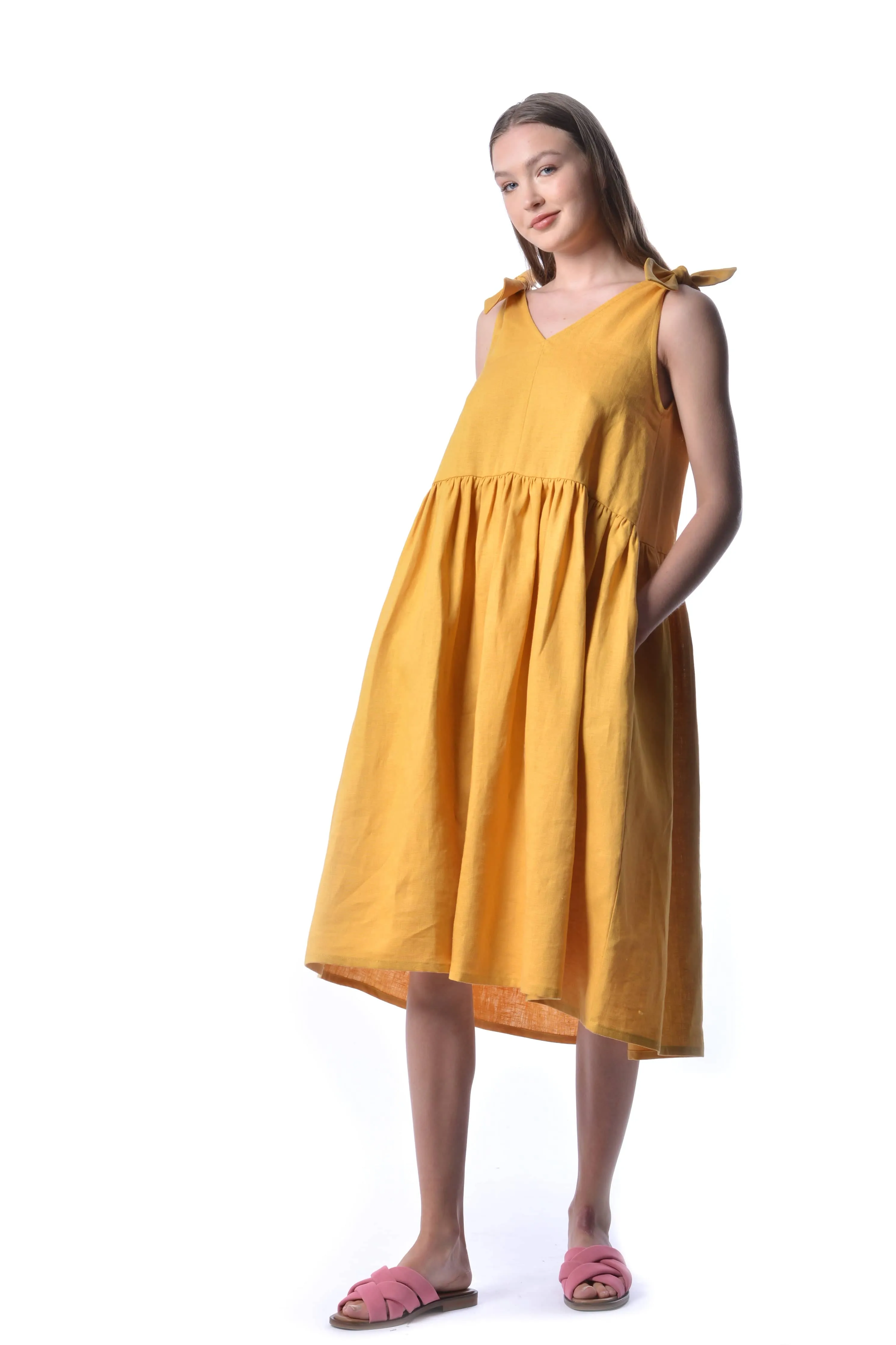 Sunshine Linen Bunni Dress