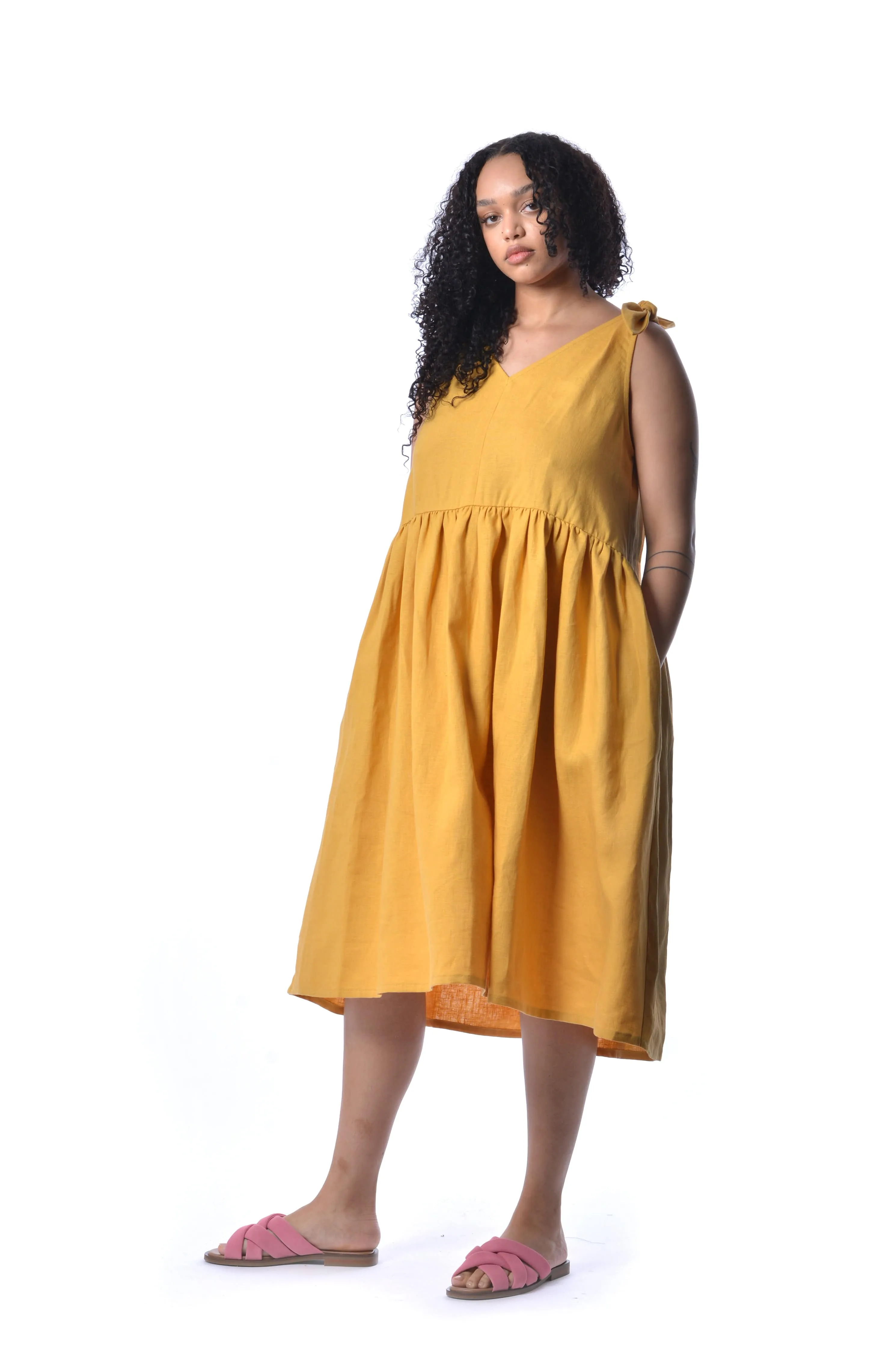 Sunshine Linen Bunni Dress