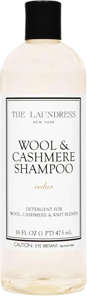 The Laundress Wool & Cashmere Shampoo, Double Concentrated, Cedar Scent, Wool Detergent, Wool Wash, Cashmere Shampoo, 16 Fl Oz