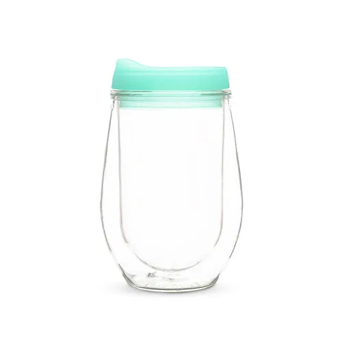 Traveler Double Walled Wine Tumbler in Mint by True