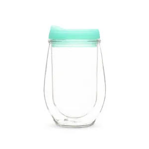 Traveler Double Walled Wine Tumbler in Mint by True