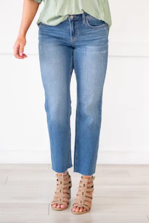 Upliftment Mid Rise Ankle Straight