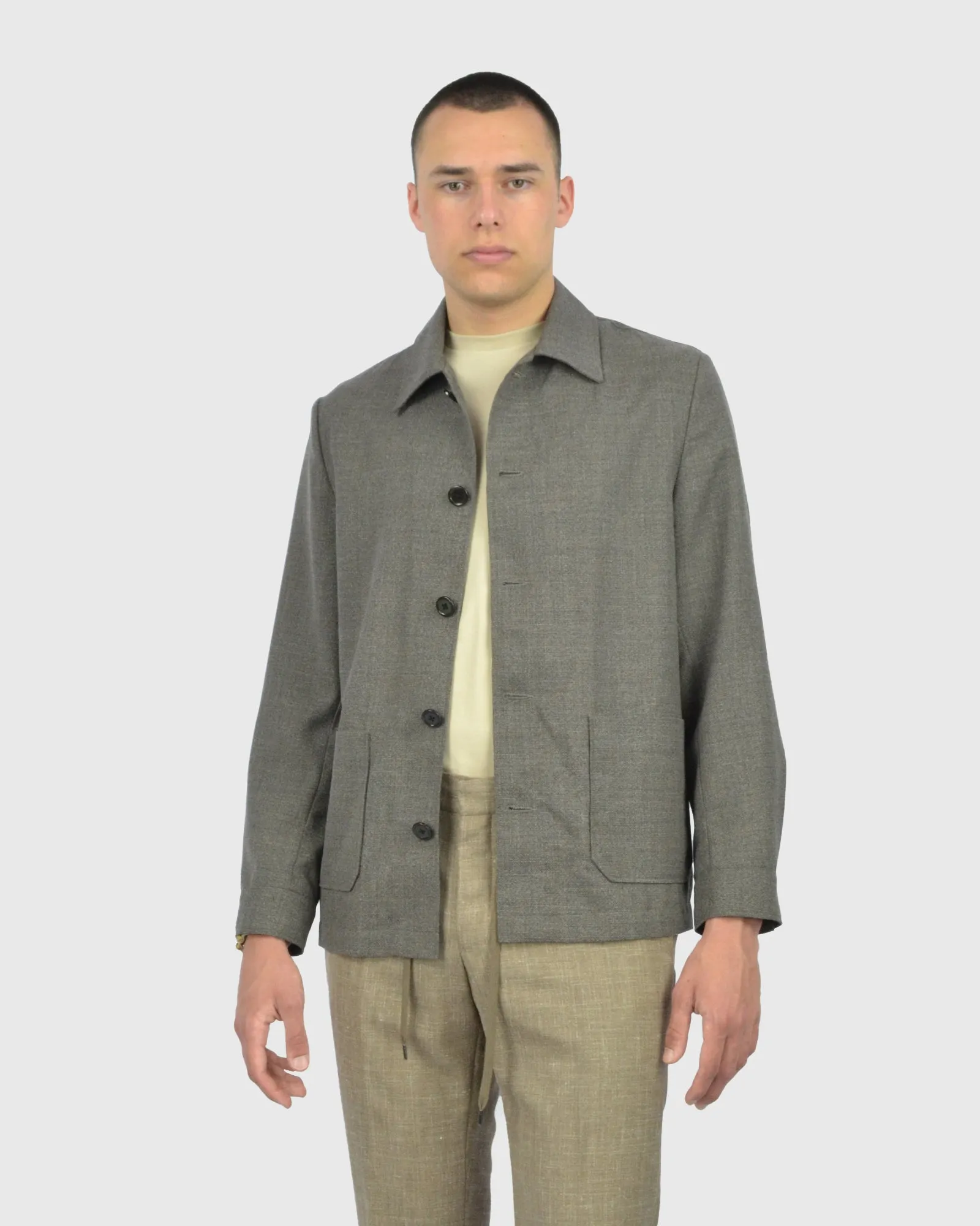 VINCENT & FRANKS 50.6638/202 BROWN OVERSHIRT / CHORE JACKET
