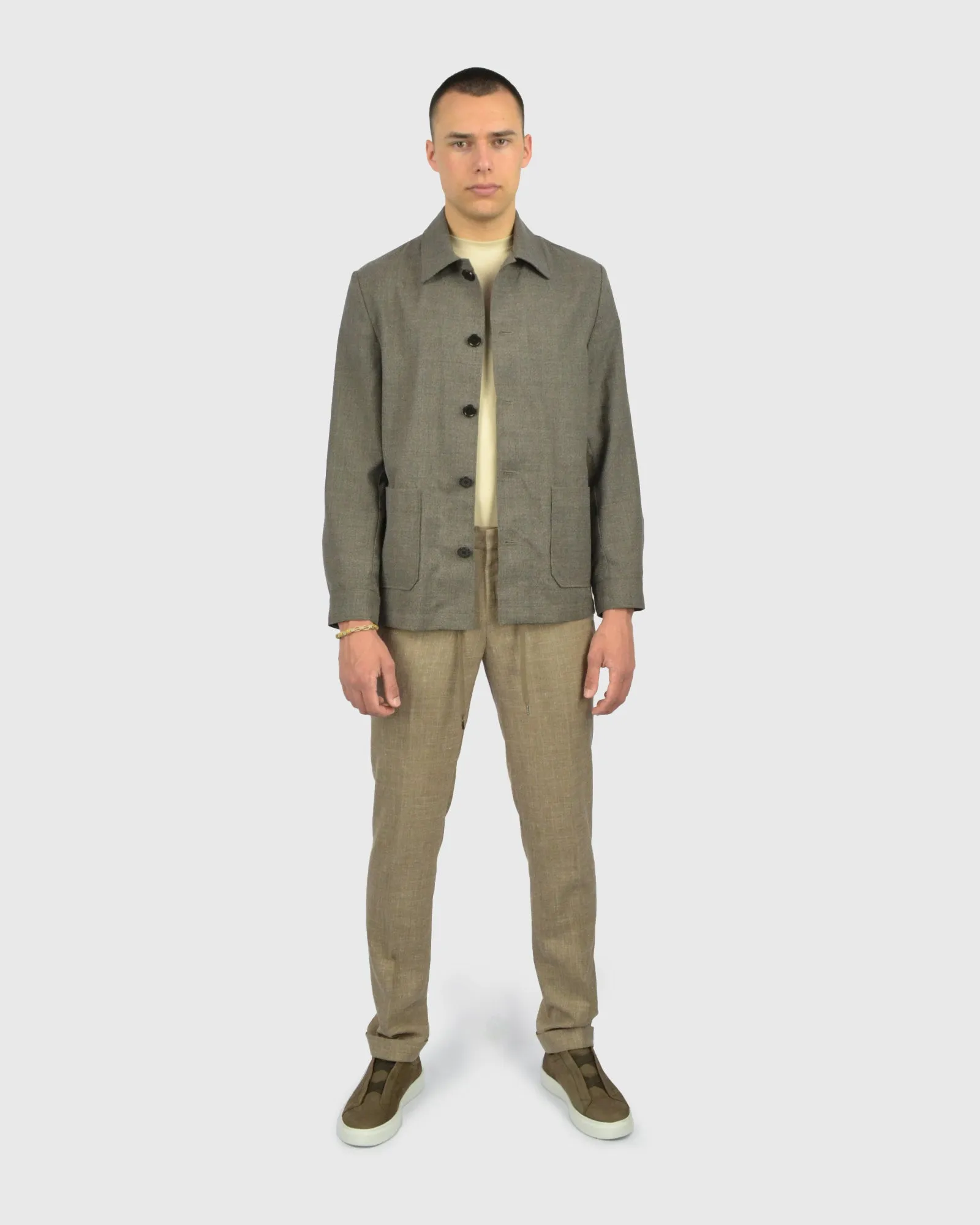 VINCENT & FRANKS 50.6638/202 BROWN OVERSHIRT / CHORE JACKET