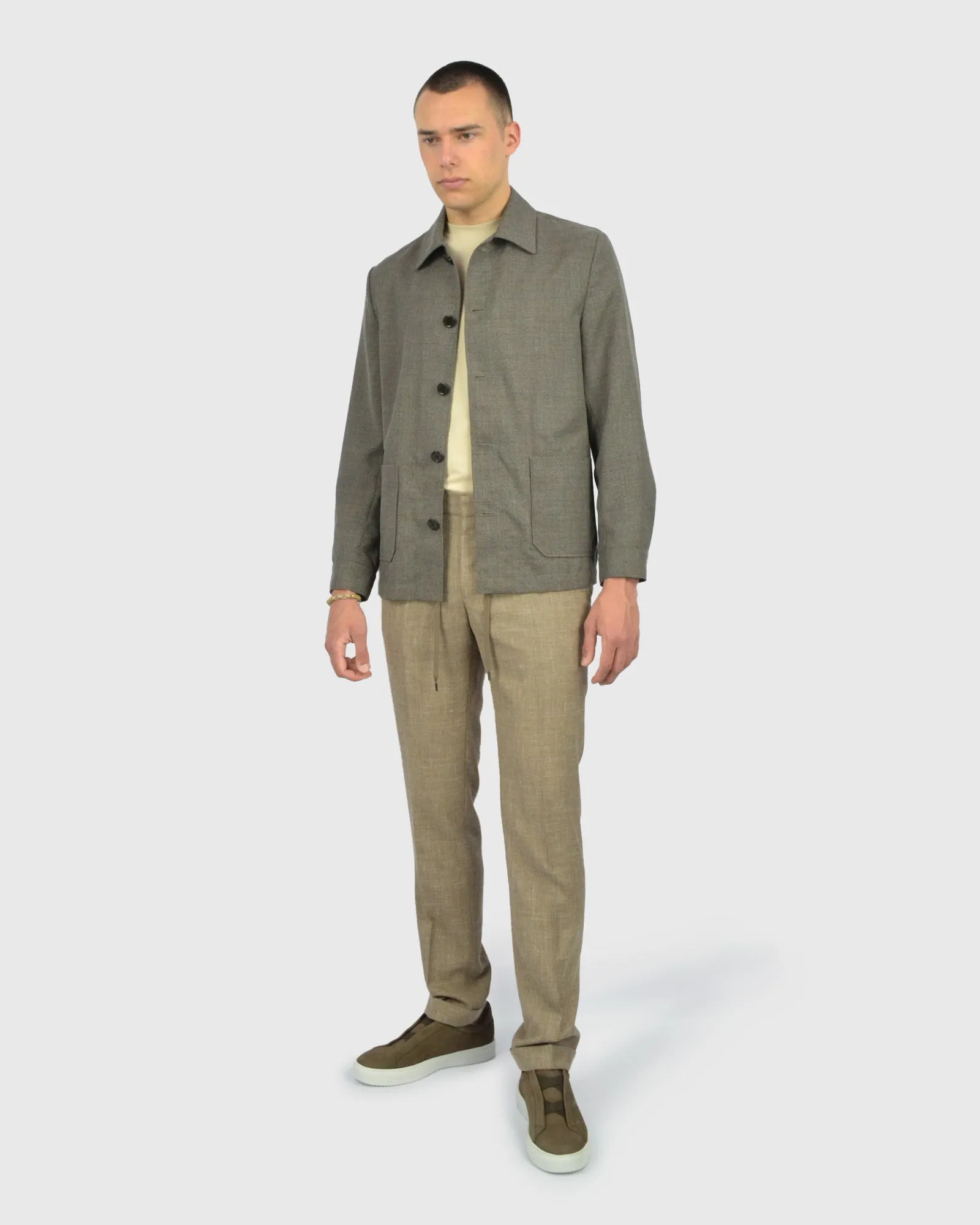 VINCENT & FRANKS 50.6638/202 BROWN OVERSHIRT / CHORE JACKET