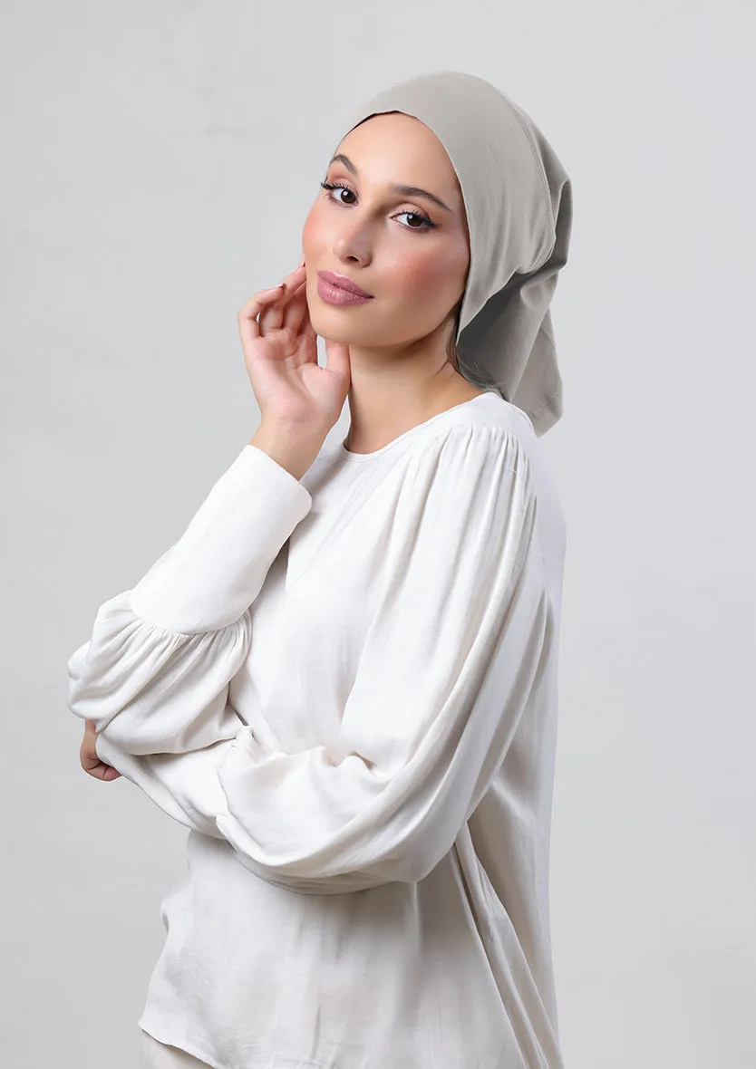 White Sand-Classic Shawl-Plain Crinkled Chiffon