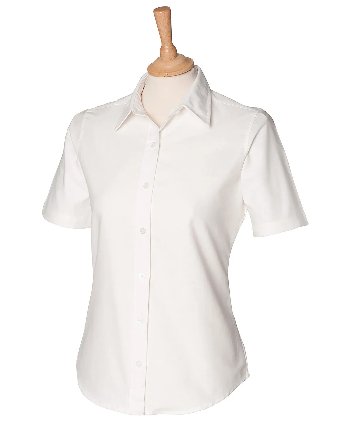 White* - Women's short sleeve classic Oxford shirt