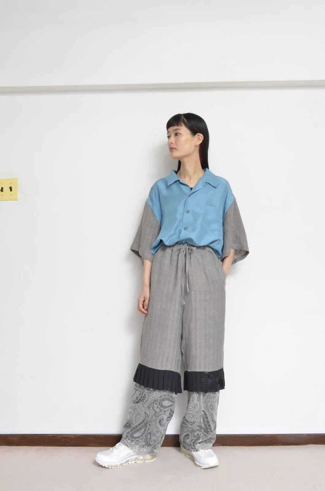 WIDE AND EASY PT_GRAY LINEN