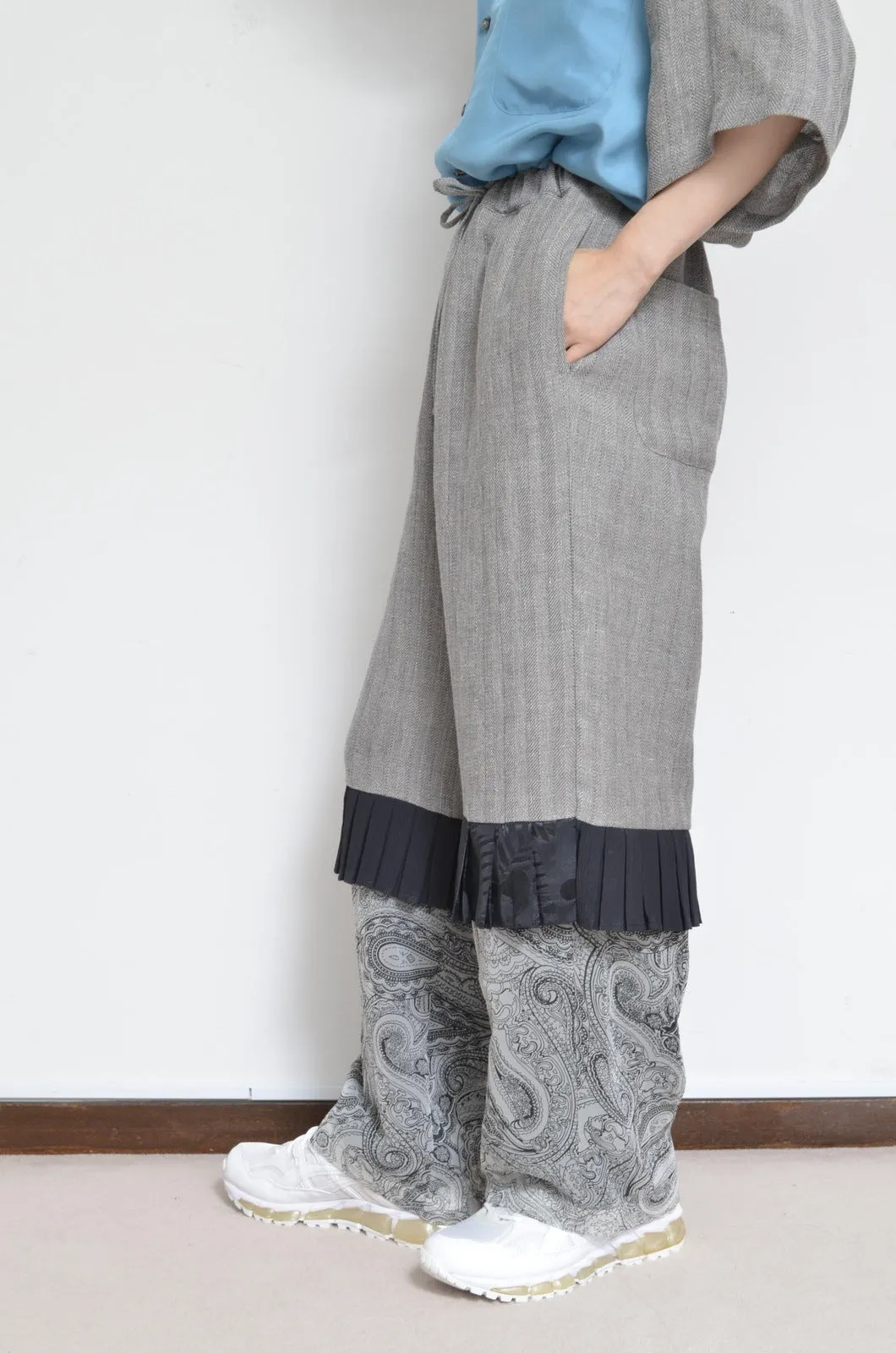 WIDE AND EASY PT_GRAY LINEN