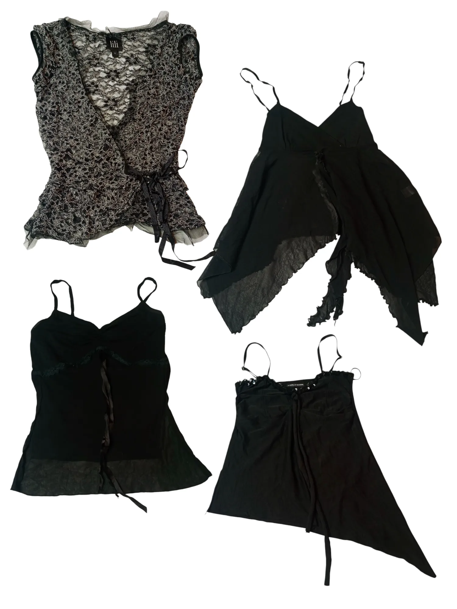Y2K Little Black Mix Tops (Ts-129)